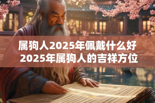 属狗人2025年佩戴什么好 2025年属狗人的吉祥方位！