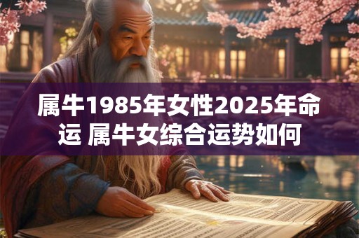 属牛1985年女性2025年命运 属牛女综合运势如何