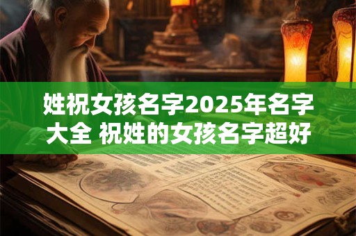 姓祝女孩名字2025年名字大全 祝姓的女孩名字超好听