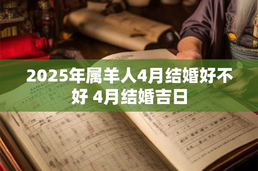 2026年属羊人4月结婚好不好 4月结婚吉日