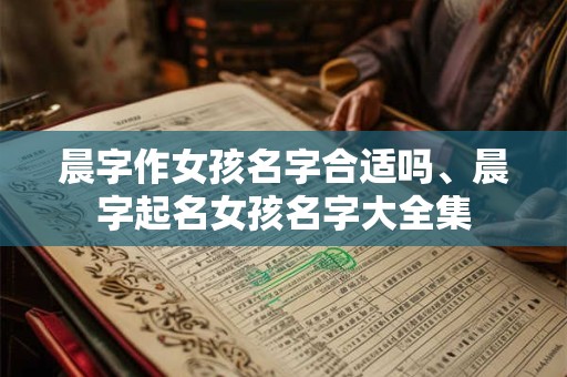 晨字作女孩名字合适吗、晨字起名女孩名字大全集
