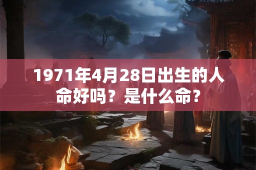 1971年4月28日出生的人命好吗？是什么命？