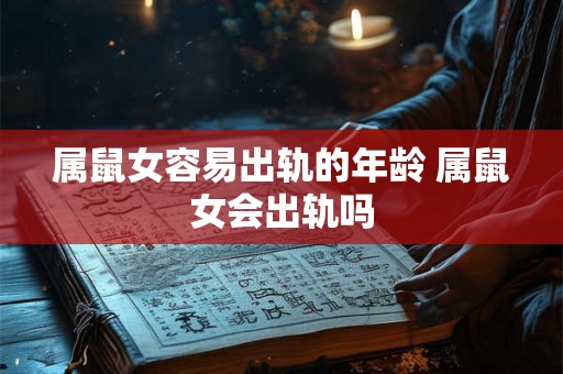 属鼠女容易出轨的年龄 属鼠女会出轨吗