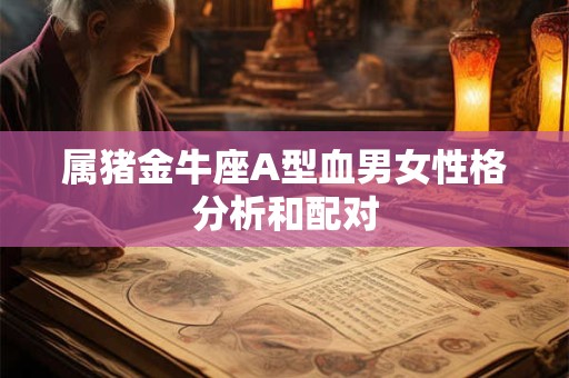 属猪金牛座A型血男女性格分析和配对
