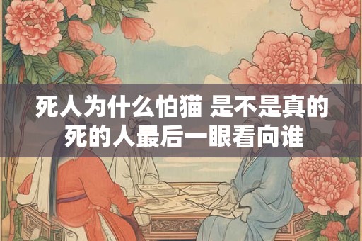 死人为什么怕猫 是不是真的 死的人最后一眼看向谁
