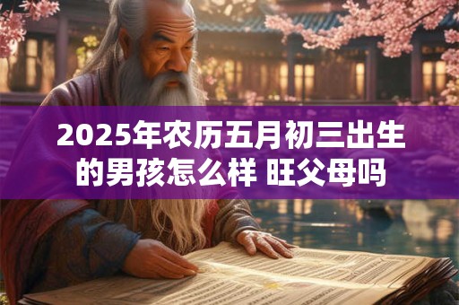 2025年农历五月初三出生的男孩怎么样 旺父母吗