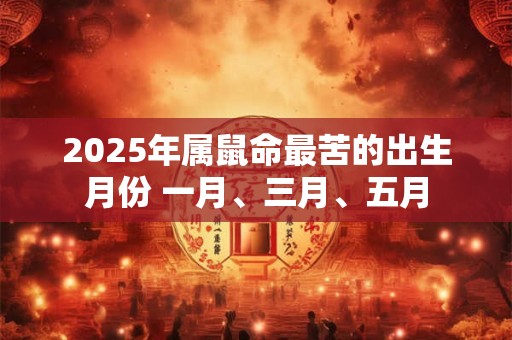 2025年属鼠命最苦的出生月份 一月、三月、五月
