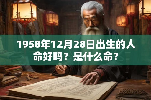 1958年12月28日出生的人命好吗？是什么命？