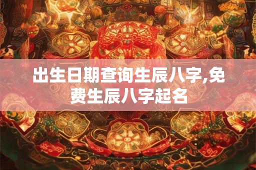 出生日期查询生辰八字,免费生辰八字起名