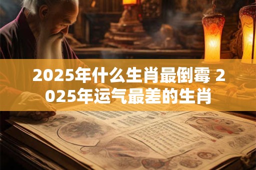 2025年什么生肖最倒霉 2025年运气最差的生肖
