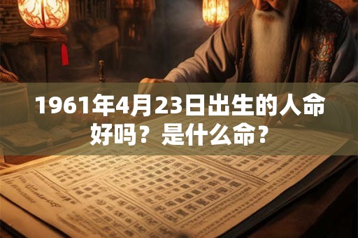 1961年4月23日出生的人命好吗？是什么命？