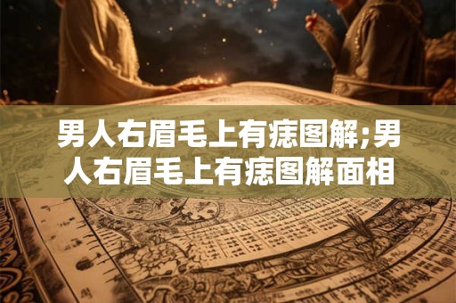 男人右眉毛上有痣图解;男人右眉毛上有痣图解面相