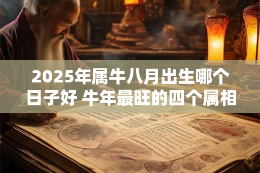 2025年属牛八月出生哪个日子好 牛年最旺的四个属相