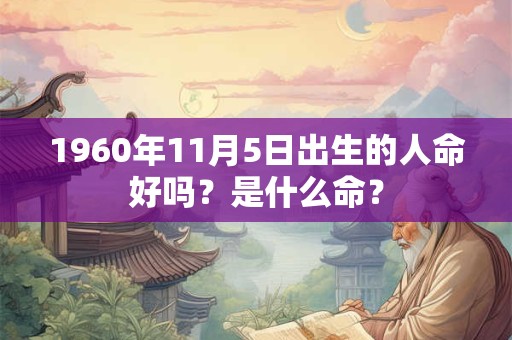 1960年11月5日出生的人命好吗？是什么命？
