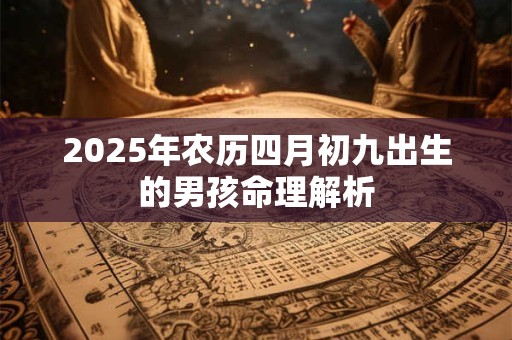 2026年农历四月初九出生的男孩命理解析 2026年农历四月初九出生的男孩命理解析