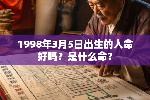 1998年3月5日出生的人命好吗？是什么命？