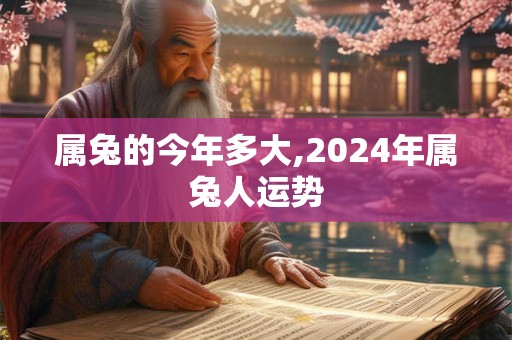 属兔的今年多大,2024年属兔人运势