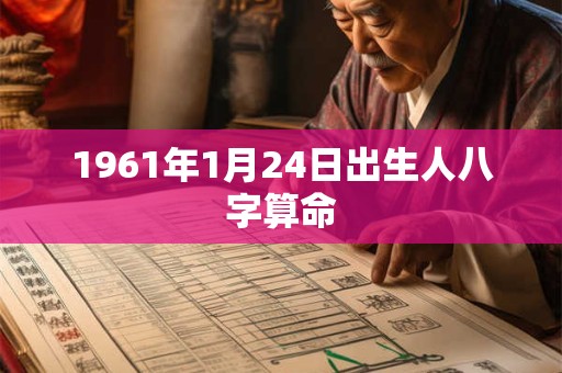 1961年1月24日出生人八字算命