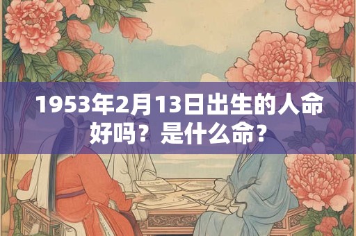 1953年2月13日出生的人命好吗？是什么命？