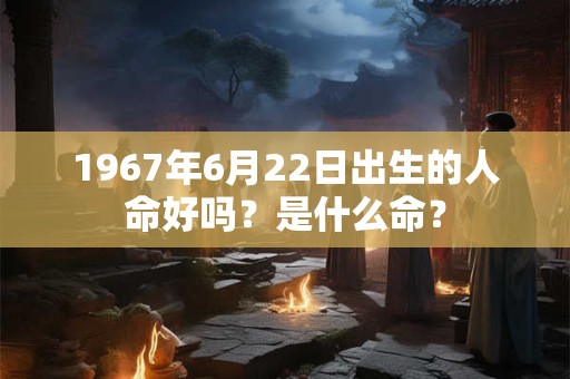 1967年6月22日出生的人命好吗？是什么命？