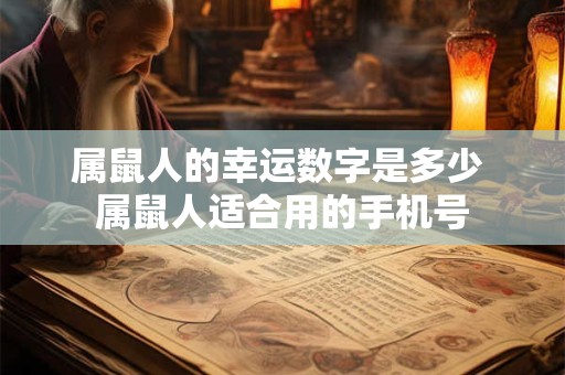 属鼠人的幸运数字是多少 属鼠人适合用的手机号