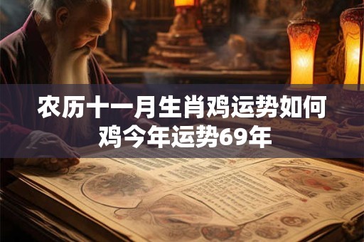 农历十一月生肖鸡运势如何 鸡今年运势69年