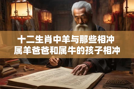 十二生肖中羊与那些相冲 属羊爸爸和属牛的孩子相冲吗