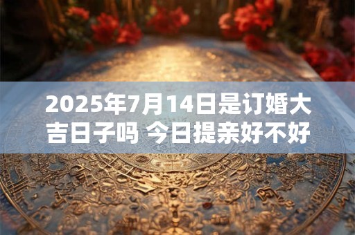 2025年7月14日是订婚大吉日子吗 今日提亲好不好