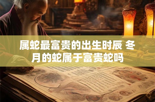 属蛇最富贵的出生时辰 冬月的蛇属于富贵蛇吗