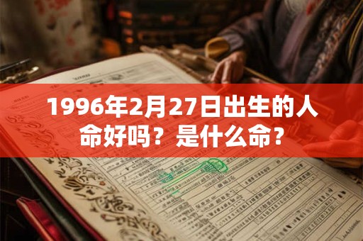 1996年2月27日出生的人命好吗？是什么命？