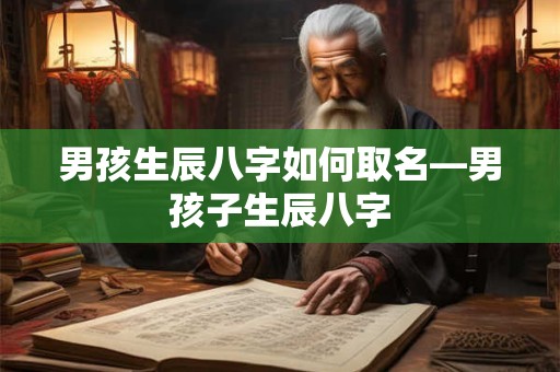 男孩生辰八字如何取名—男孩子生辰八字