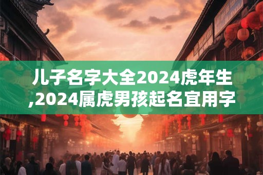 儿子名字大全2024虎年生,2024属虎男孩起名宜用字
