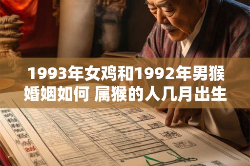 1993年女鸡和1992年男猴婚姻如何 属猴的人几月出生最好