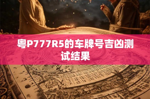 粤P777R5的车牌号吉凶测试结果