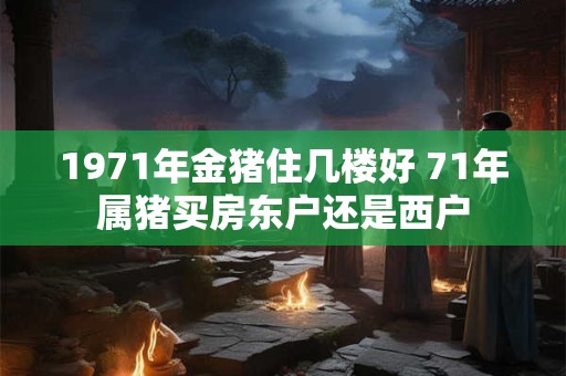1971年金猪住几楼好 71年属猪买房东户还是西户