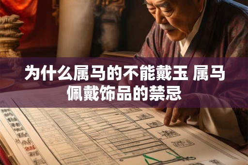 为什么属马的不能戴玉 属马佩戴饰品的禁忌
