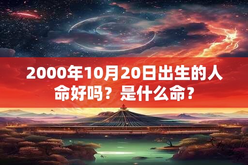 详细阅读:2000年10月20日出生的人命好吗?是什么命? 2000年10月20日出生的人命好吗?是什么命?