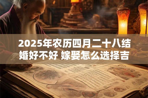 2025年农历四月二十八结婚好不好 嫁娶怎么选择吉日