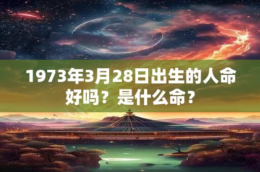 1973年3月28日出生的人命好吗？是什么命？