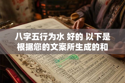 八字五行为水 好的 以下是根据您的文案所生成的和 八字五行为水 好的 以下是根据您的文案所生成的和