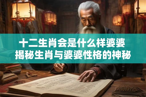 十二生肖会是什么样婆婆 揭秘生肖与婆婆性格的神秘关联 十二生肖会是什么样婆婆 揭秘生肖与婆婆性格的神秘关联