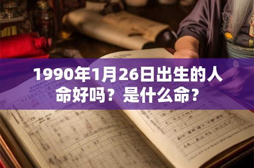 1990年1月26日出生的人命好吗？是什么命？