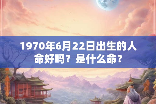 1970年6月22日出生的人命好吗？是什么命？