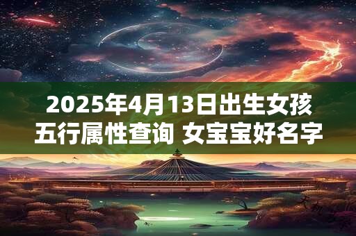 2025年4月13日出生女孩五行属性查询 女宝宝好名字合集