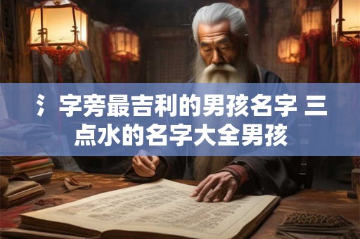 氵字旁最吉利的男孩名字 三点水的名字大全男孩
