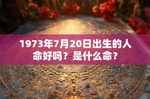 1973年7月20日出生的人命好吗？是什么命？