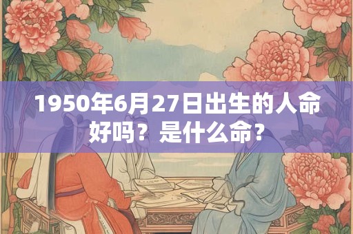 1950年6月27日出生的人命好吗？是什么命？