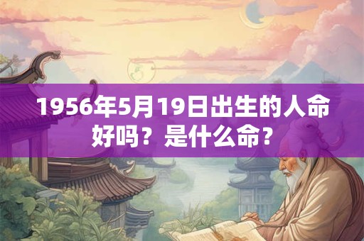 1956年5月19日出生的人命好吗？是什么命？