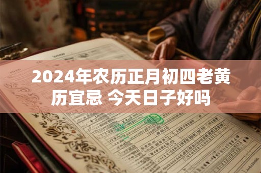 2024年农历正月初四老黄历宜忌 今天日子好吗