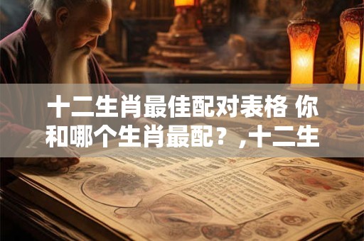 十二生肖最佳配对表格 你和哪个生肖最配？,十二生肖顺序年龄